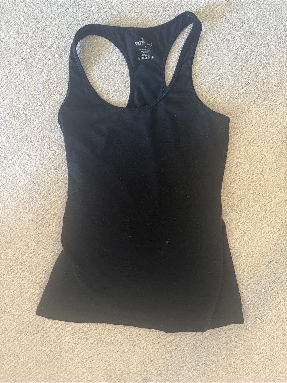 Athletic Black Racerback Tank Top - Unbranded